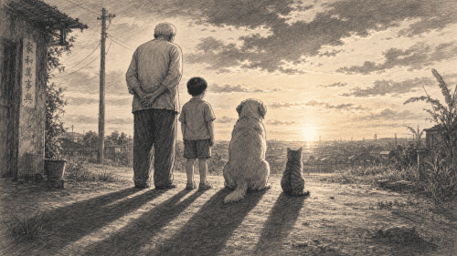 時光遷移與夕陽相伴